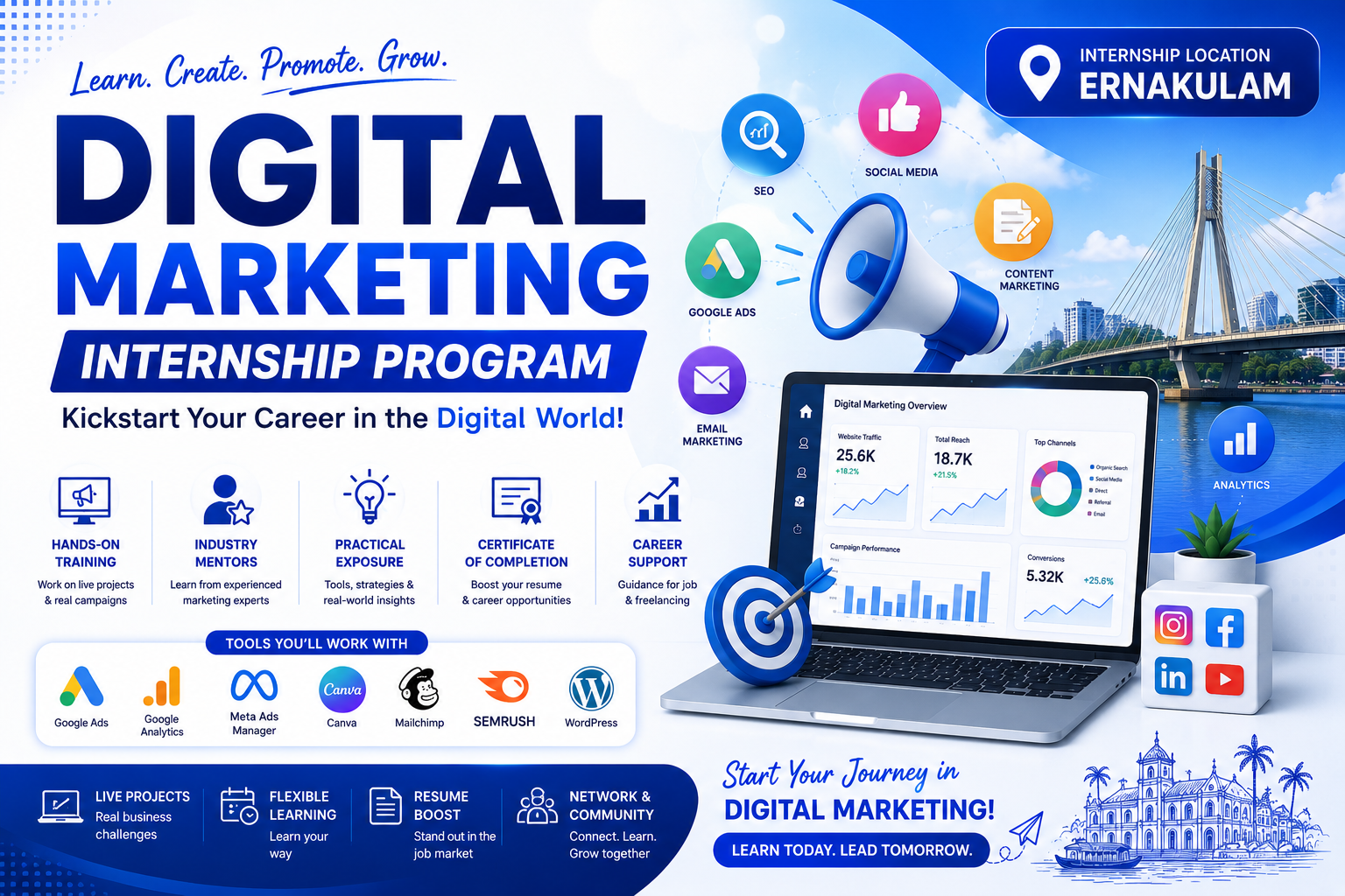 Digital Marketing Internship Program in Ernakulam