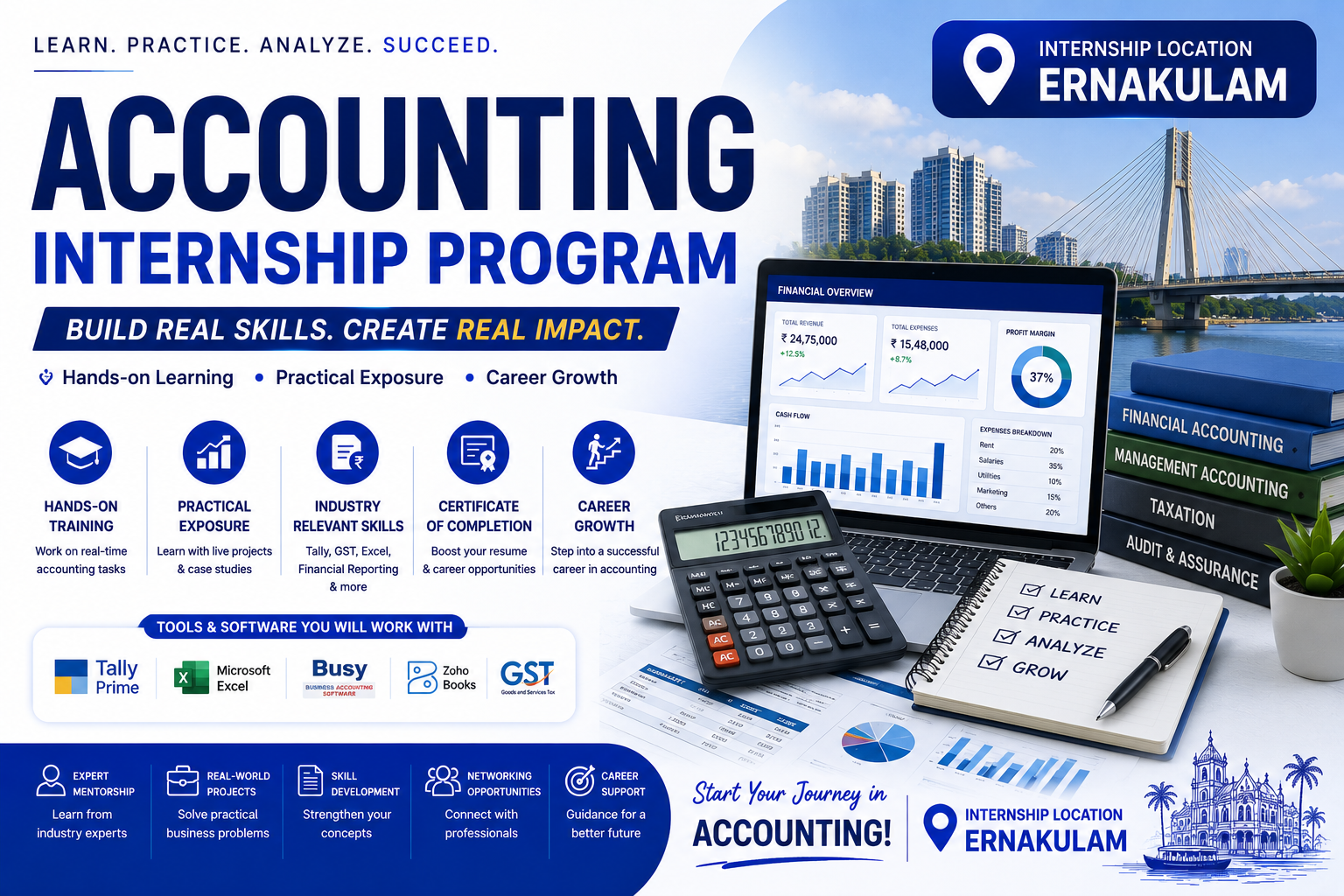 Accounting & Taxation Internship Program in Ernakulam